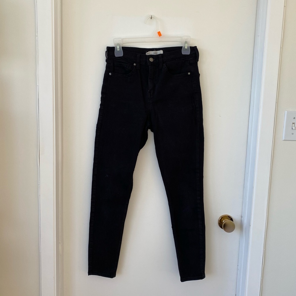 Topshop Moto Jamie Black Skinny Jeans W28 L32